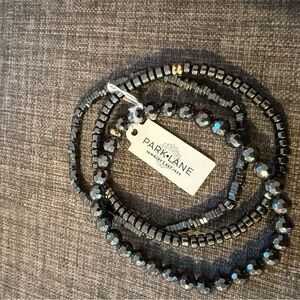 Park Lane Shimmering Hematite Bracelet Trio
